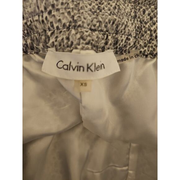 CALVIN KLEIN Snake Print Wide Leg Lined Pants Size XS - Picture 4 of 10